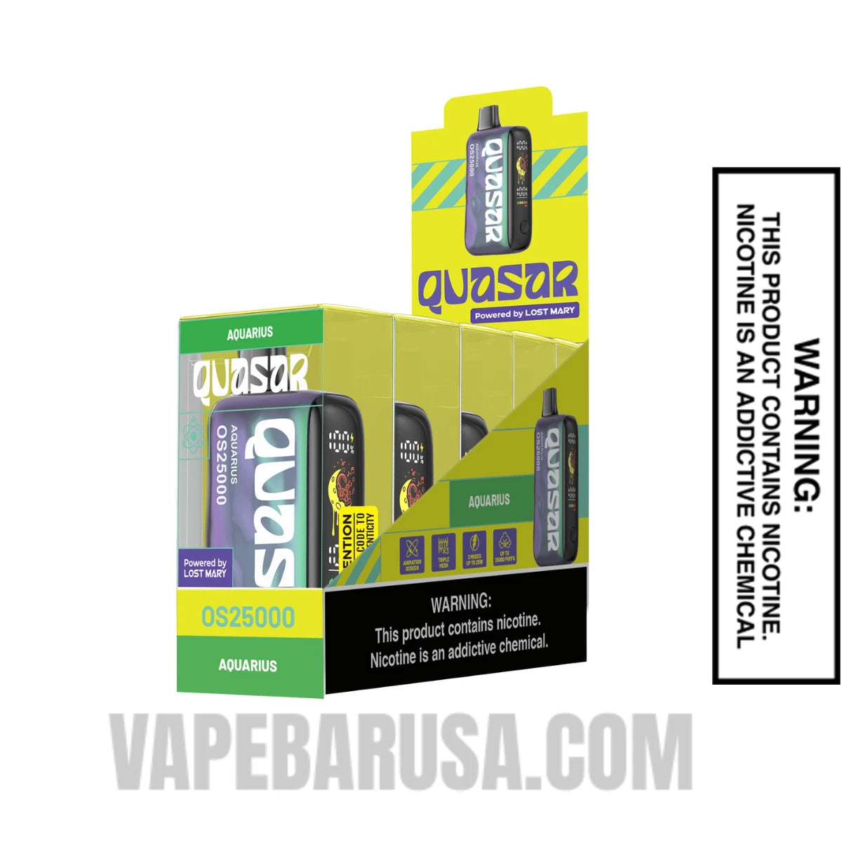 Aquarius Lost Mary Quasar OS25000 Disposable Vape With Bundle Pack Aquarius Lost Mary Quasar OS25000 Disposable Vape With Bundle Pack