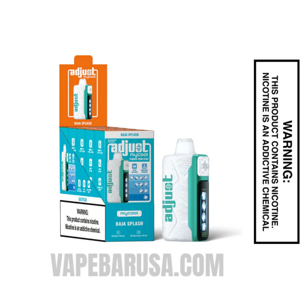 Baja Splash Adjust MyCool 40K Disposable Vape With Bundle Box Baja Splash Adjust MyCool 40K Disposable Vape With Bundle Box