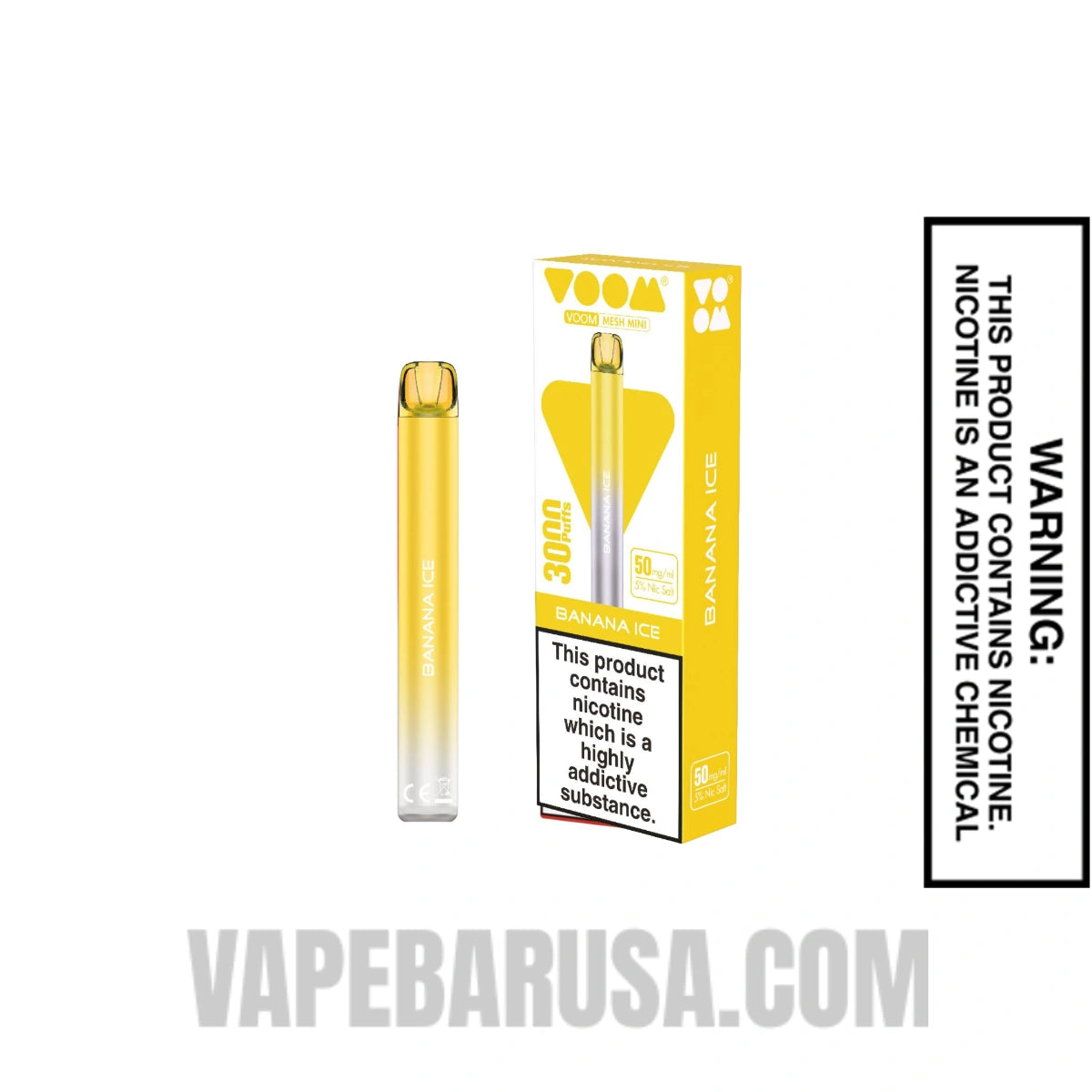 Banana Ice Voom Mesh 3000 Puffs Disposable Vape With Package Box Banana Ice Voom Mesh 3000 Puffs Disposable Vape With Package Box