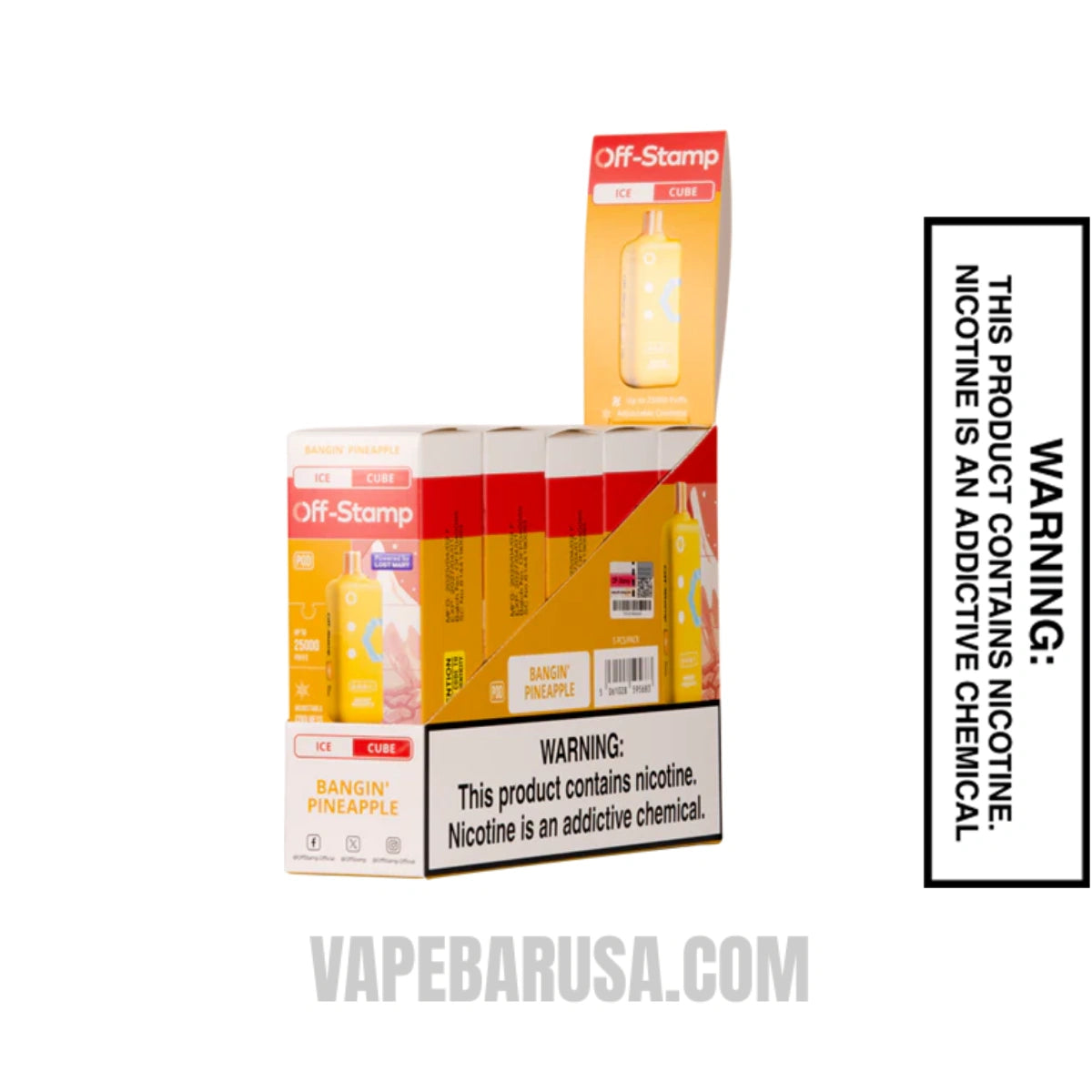 Bangin' Pineapple Off Stamp Ice Cube 25K Disposable Pod With Bundle Box Bangin' Pineapple Off Stamp Ice Cube 25K Disposable Pod With Bundle Box