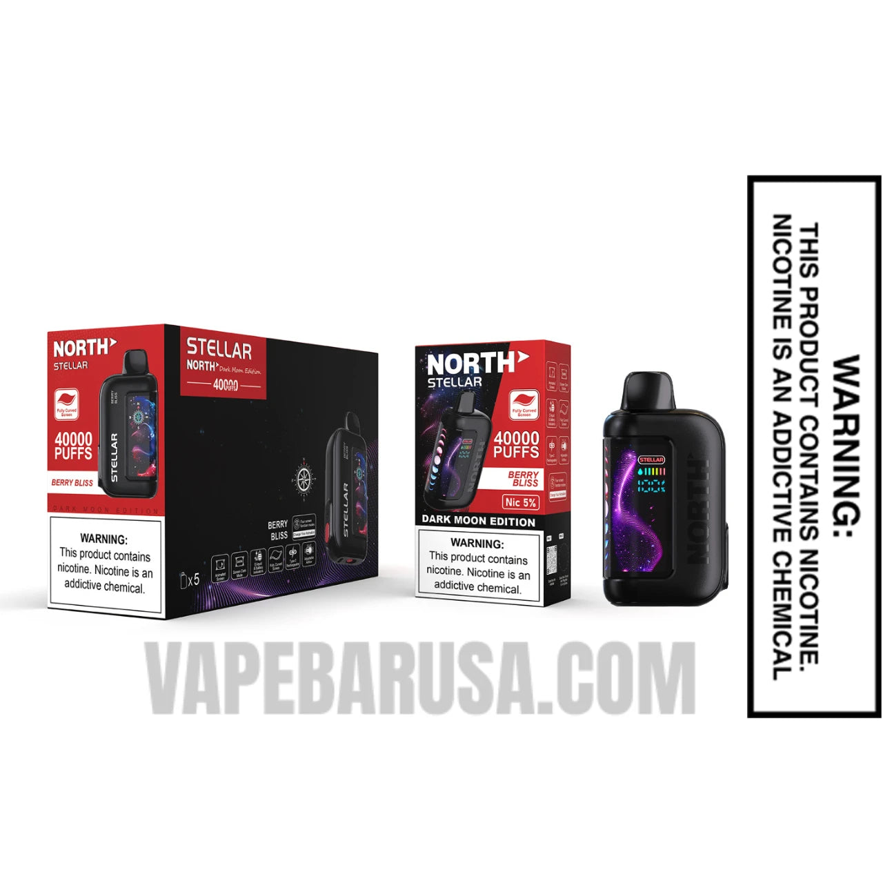 Berry Bliss North Stellar Dark Moon 40K Disposable Vape Berry Bliss North Stellar Dark Moon 40K Disposable Vape
