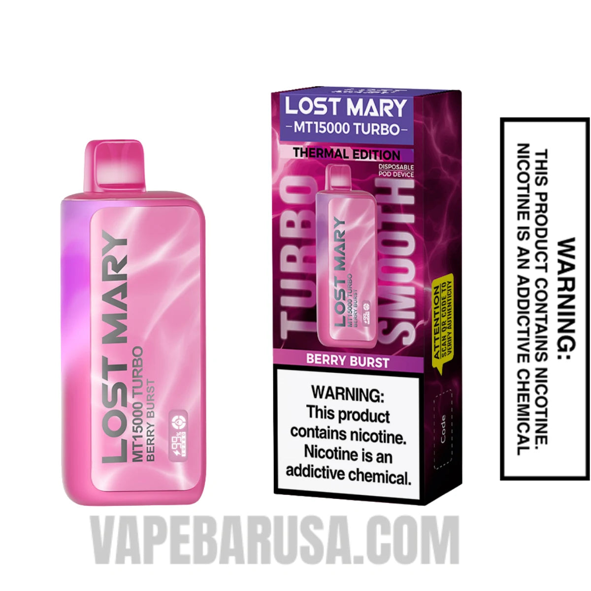 Berry Burst Lost Mary MT15000 Disposable Vape With Package Box Berry Burst Lost Mary MT15000 Disposable Vape With Package Box