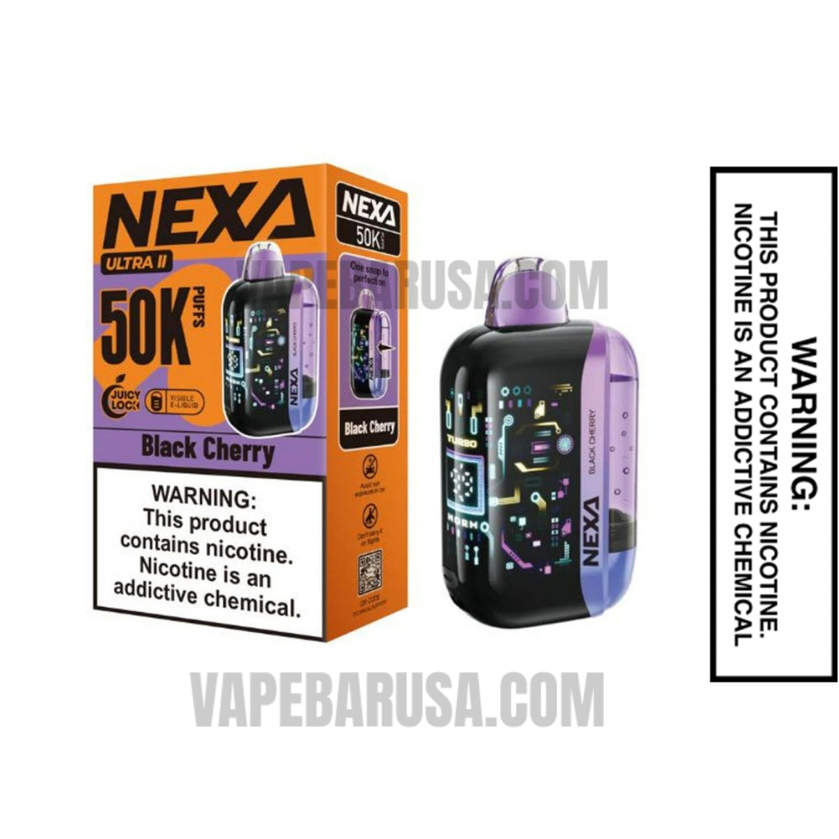 Black Cherry Nexa Ultra 50K Disposable Vape With package Box Black Cherry Nexa Ultra 50K Disposable Vape With package Box