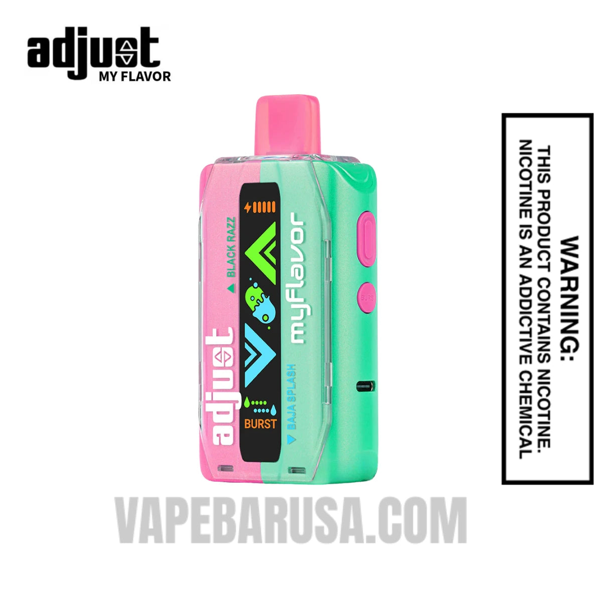 Black Razz Baja Adjust MyFlavor 40K Disposable Vape Black Razz Baja Adjust MyFlavor 40K Disposable Vape