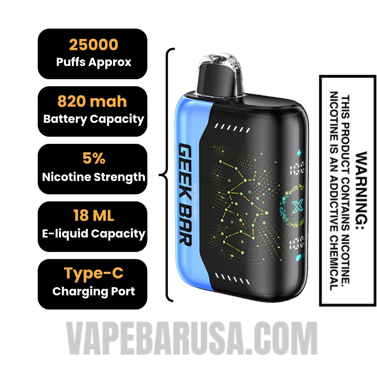 Blue Rancher Geek Bar Pulse X Disposable Vape Specifications Blue Rancher Geek Bar Pulse X Disposable Vape Specifications