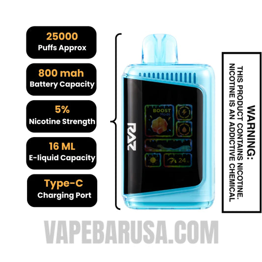 Blue Raz RAZ LTX 25K Gush Edition Vape Blue Raz RAZ LTX 25K Gush Edition Vape