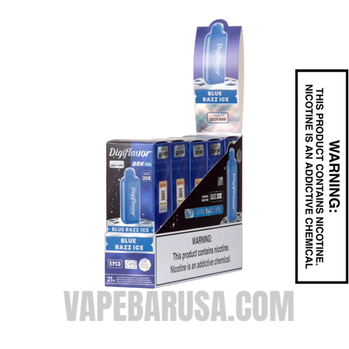 Blue Razz Ice Digiflavor BRK 20K Disposable POD With Bundle Pack Blue Razz Ice Digiflavor BRK 20K Disposable POD With Bundle Pack