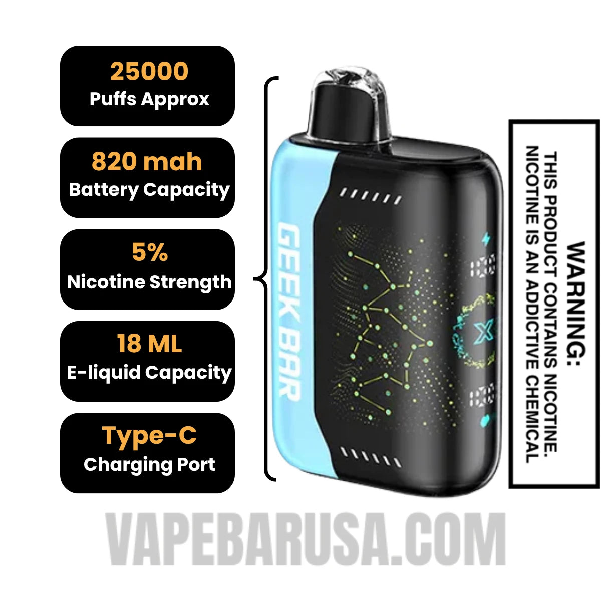 Blue Razz Ice Geek Bar Pulse X Disposable Vape Specifications Blue Razz Ice Geek Bar Pulse X Disposable Vape Specifications