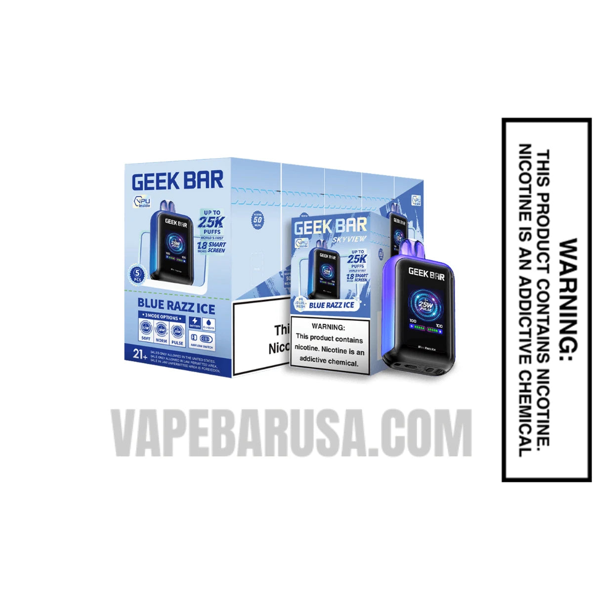Blue Razz Ice Geek Bar Skyview Disposable Vape With Bundle Pack Blue Razz Ice Geek Bar Skyview Disposable Vape With Bundle Pack