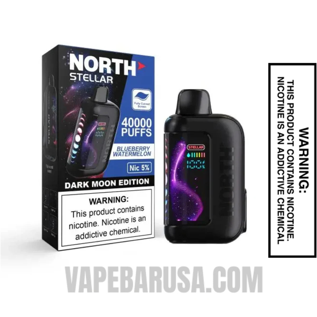 Blueberry Watermelon North Stellar Dark Moon 40K Disposable Vape with Package Box Blueberry Watermelon North Stellar Dark Moon 40K Disposable Vape with Package Box
