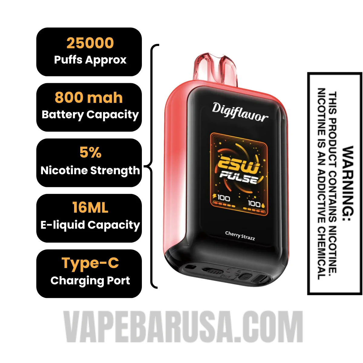 Cherry Strazz Digiflavor Sky 25K Vape Specifications Cherry Strazz Digiflavor Sky 25K Vape Specifications