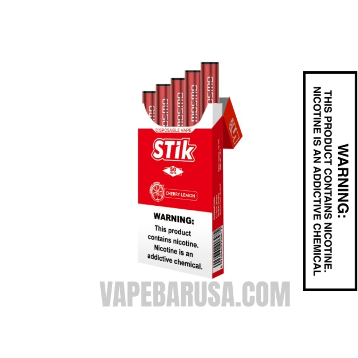 Cherry Lemon MOSMO Stik Disposable With Package Box Cherry Lemon MOSMO Stik Disposable With Package Box