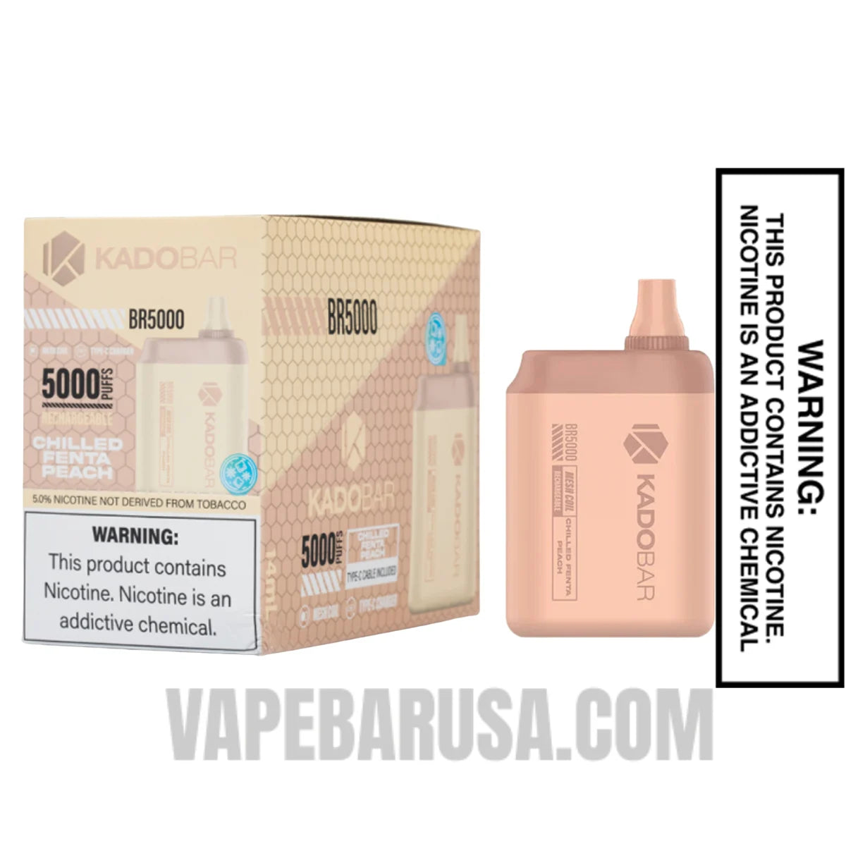 Chilled Fenta Peach Kado Bar BR5000 Disposable Vape With Bundle Pack Chilled Fenta Peach Kado Bar BR5000 Disposable Vape With Bundle Pack