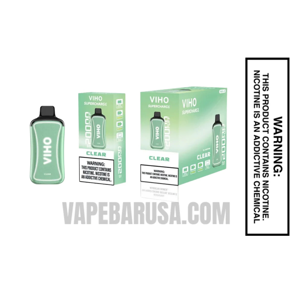 Clear (Green Box) Viho Supercharge 20000 Puffs Vape With Bundle Box Clear (Green Box) Viho Supercharge 20000 Puffs Vape With Bundle Box