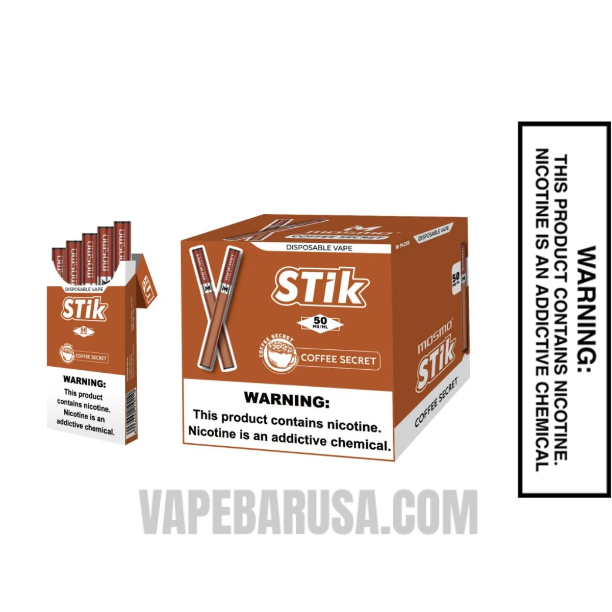 Coffee Secret MOSMO Stik 300 Puffs Disposable With Bundle Pack Coffee Secret MOSMO Stik 300 Puffs Disposable With Bundle Pack