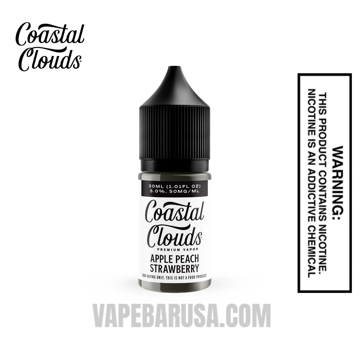 Apple Peach Strawberry Salt Coastal Clouds Salt Nic 30 ML Apple Peach Strawberry Salt Coastal Clouds Salt Nic 30 ML