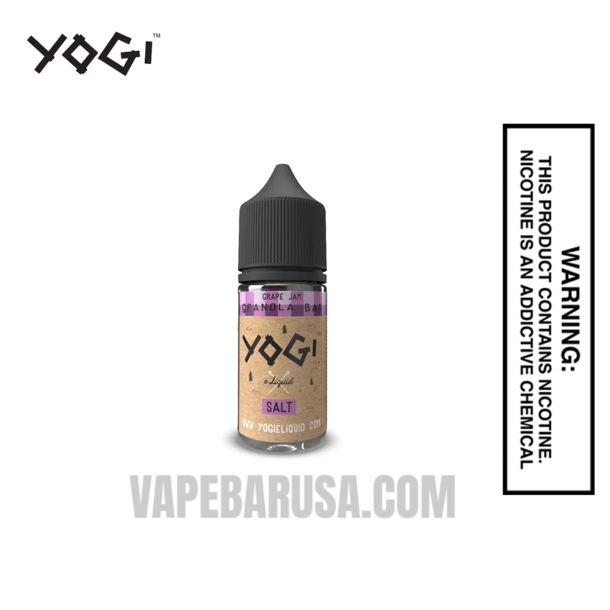 Grape Jam Granola Bar Yogi Salt Nic Vape Juice 30 ML Grape Jam Granola Bar Yogi Salt Nic Vape Juice 30 ML