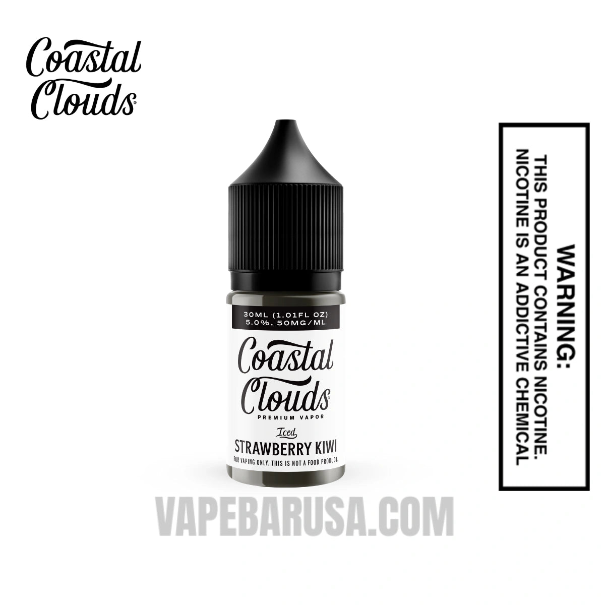 Iced Strawberry Kiwi Salt Coastal Clouds Salt Nic 30 ML Iced Strawberry Kiwi Salt Coastal Clouds Salt Nic 30 ML