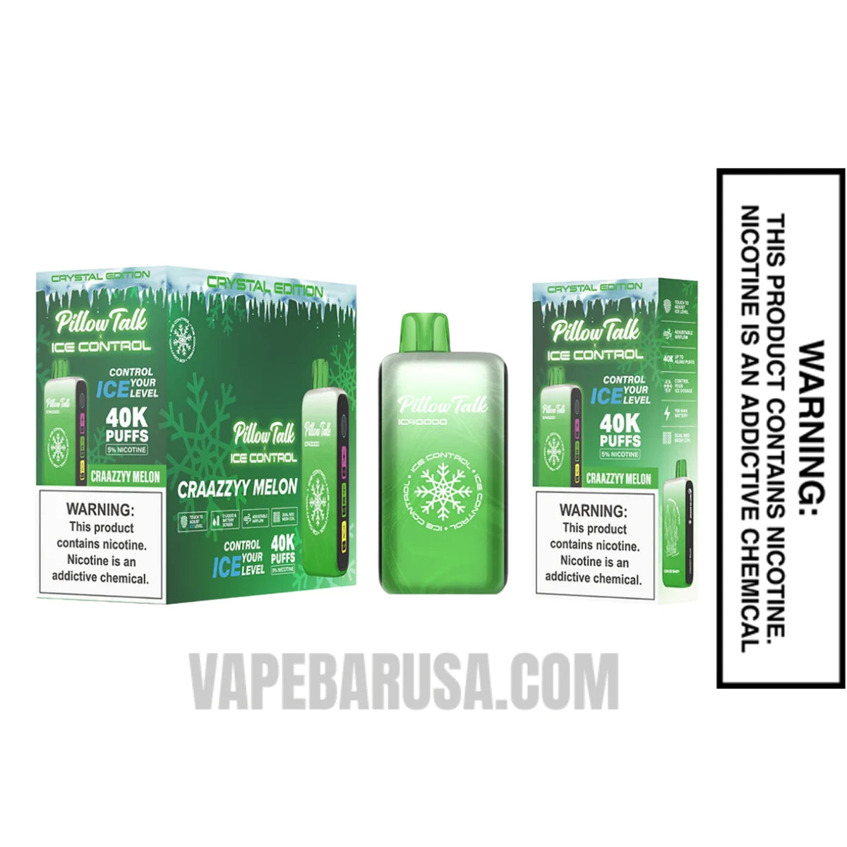 Craazzyy Melon Pillow Talk IC40000 Crystal Edition Vape With Bundle Box Craazzyy Melon Pillow Talk IC40000 Crystal Edition Vape With Bundle Box