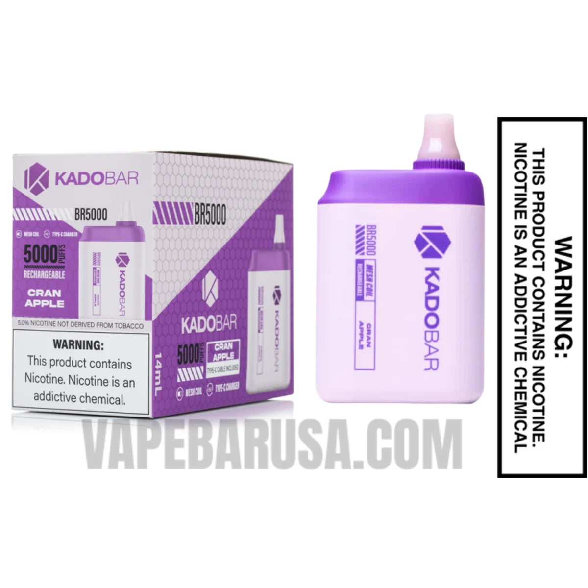 Cran Apple Kado Bar BR5000 Disposable Vape With Bundle Pack Cran Apple Kado Bar BR5000 Disposable Vape With Bundle Pack