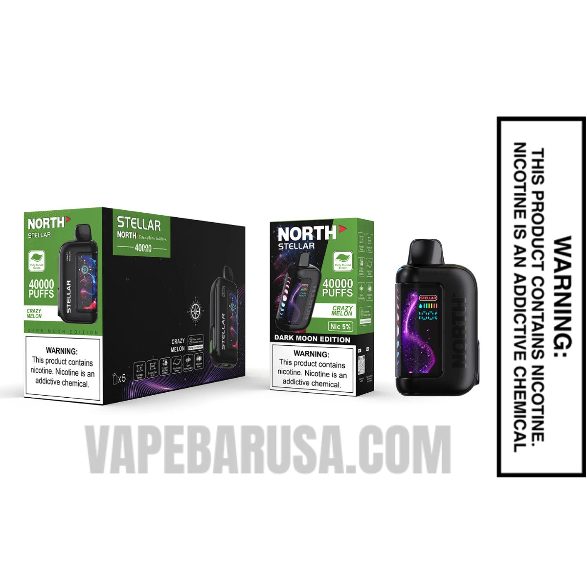 Crazy Melon North Stellar Dark Moon 40K Disposable Vape Crazy Melon North Stellar Dark Moon 40K Disposable Vape