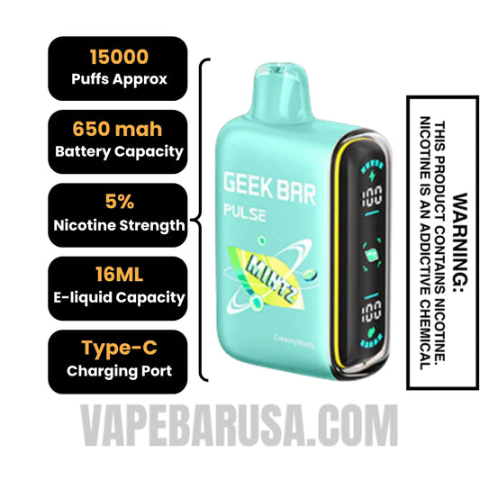 Creamymintz Geek Bar Pulse Disposable Vape Creamymintz Geek Bar Pulse Disposable Vape