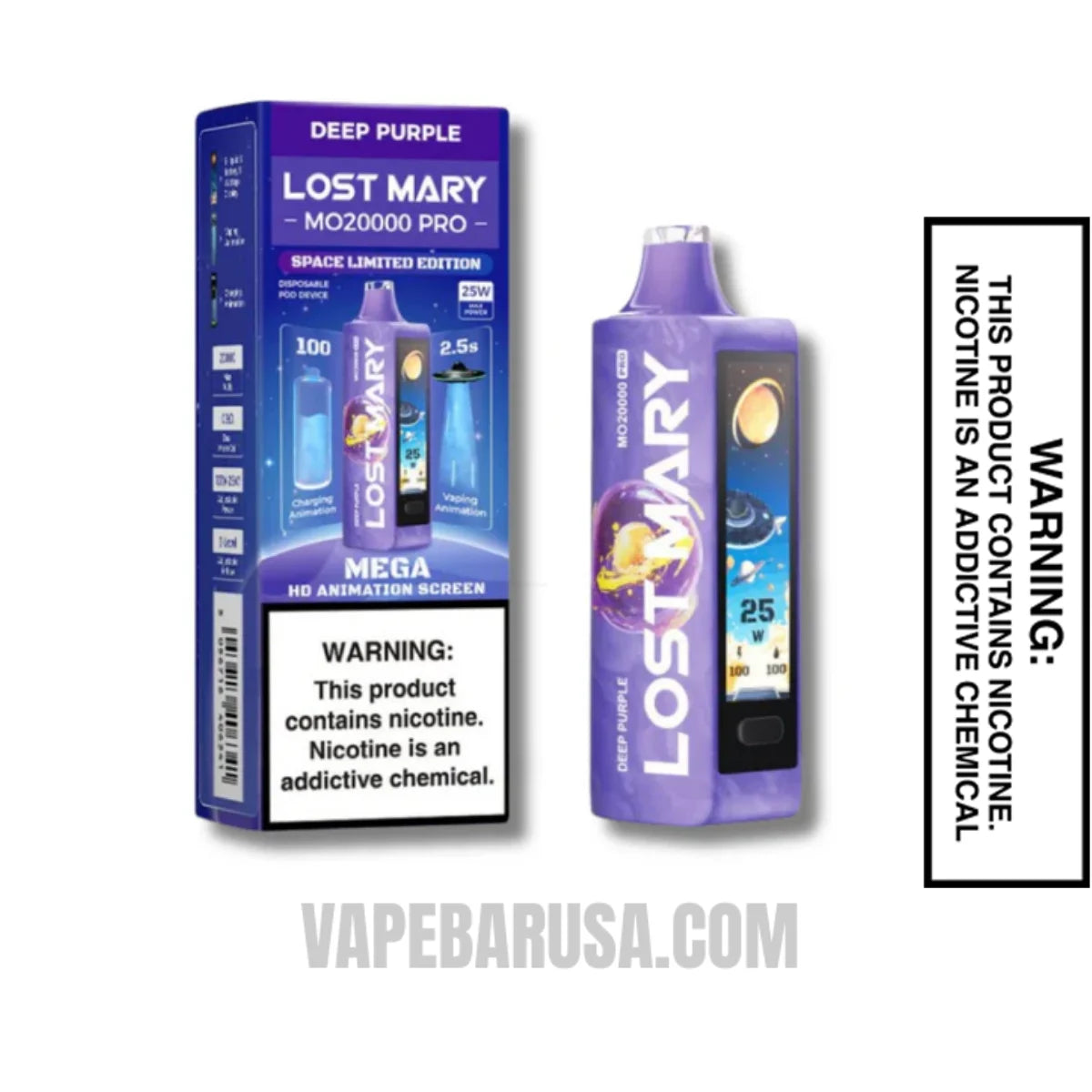 Deep Purple Lost Mary MO20000 Disposable Vape With Package Box Deep Purple Lost Mary MO20000 Disposable Vape With Package Box