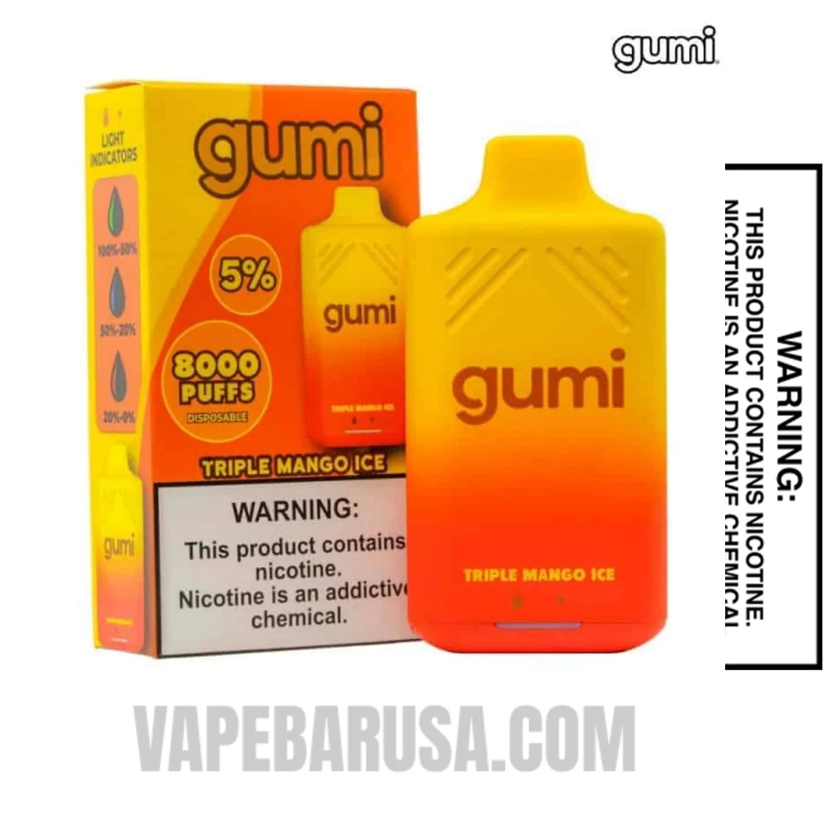 Double Apple Gumi Bar Disposable Vape 8000 Puffs With Package Box Double Apple Gumi Bar Disposable Vape 8000 Puffs With Package Box