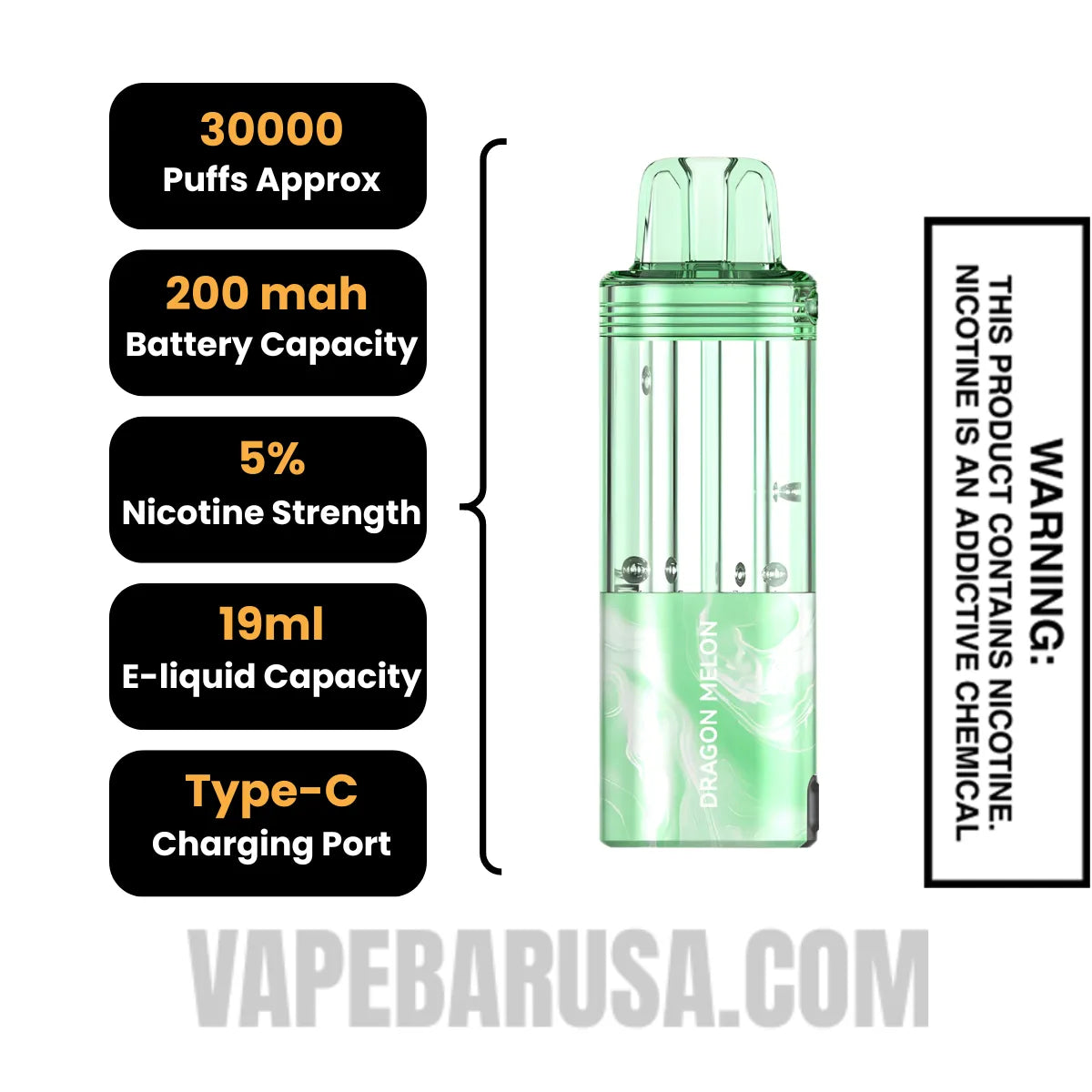 Dragon Melon Foger Switch Pro 30K Disposable Vape Pod Specifications Dragon Melon Foger Switch Pro 30K Disposable Vape Pod Specifications