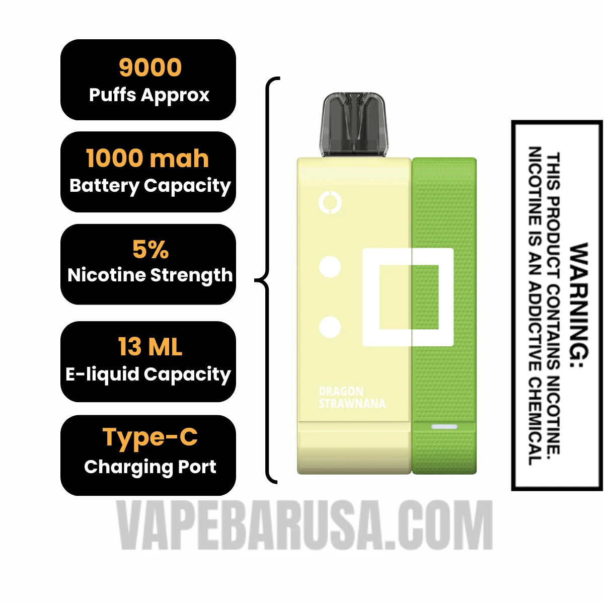 Dragon Strawnana Off Stamp SW9000 Disposable Kit Specifications Dragon Strawnana Off Stamp SW9000 Disposable Kit Specifications