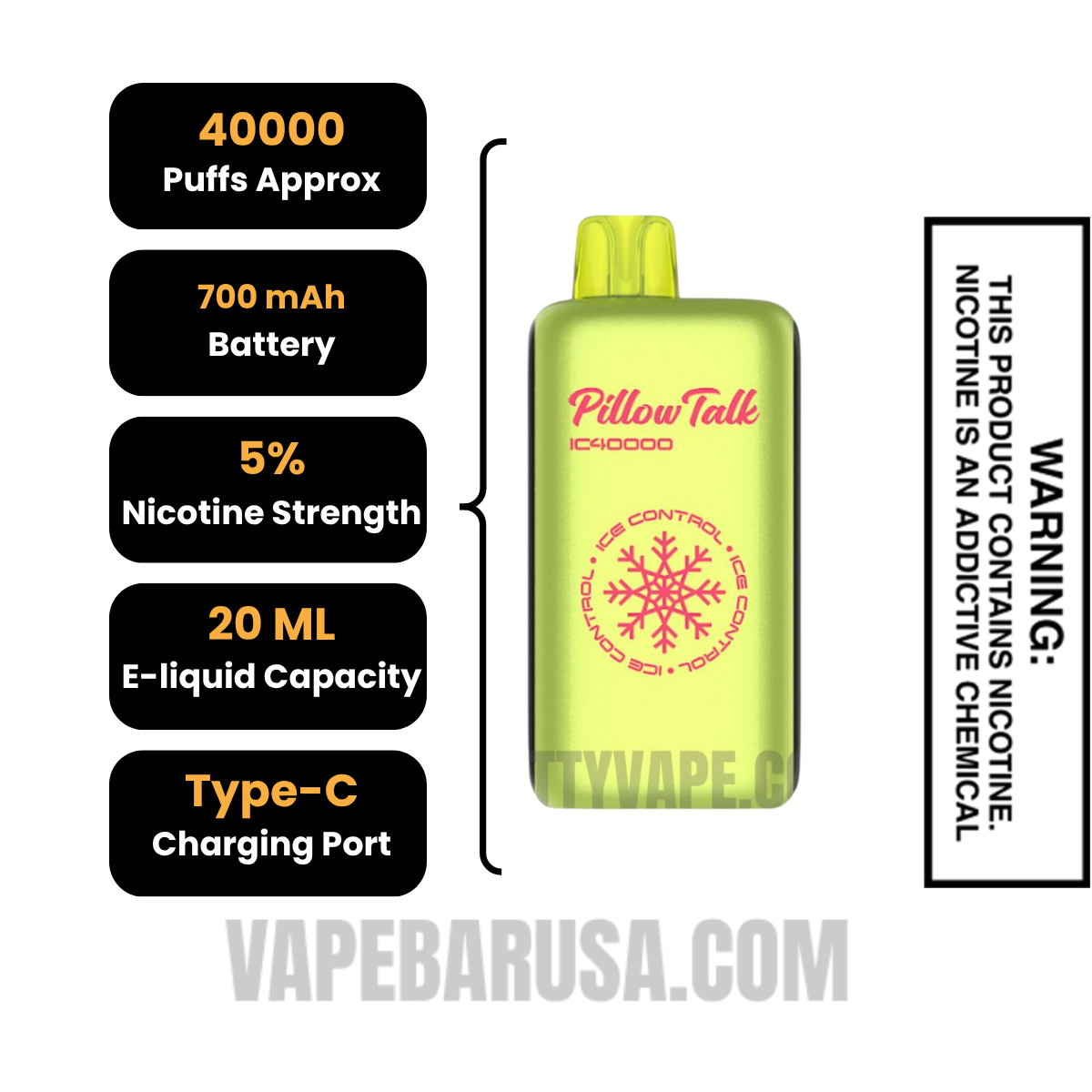 Dragon Melon Pillow Talk IC40000 Disposable Vape Specifications Dragon Melon Pillow Talk IC40000 Disposable Vape Specifications