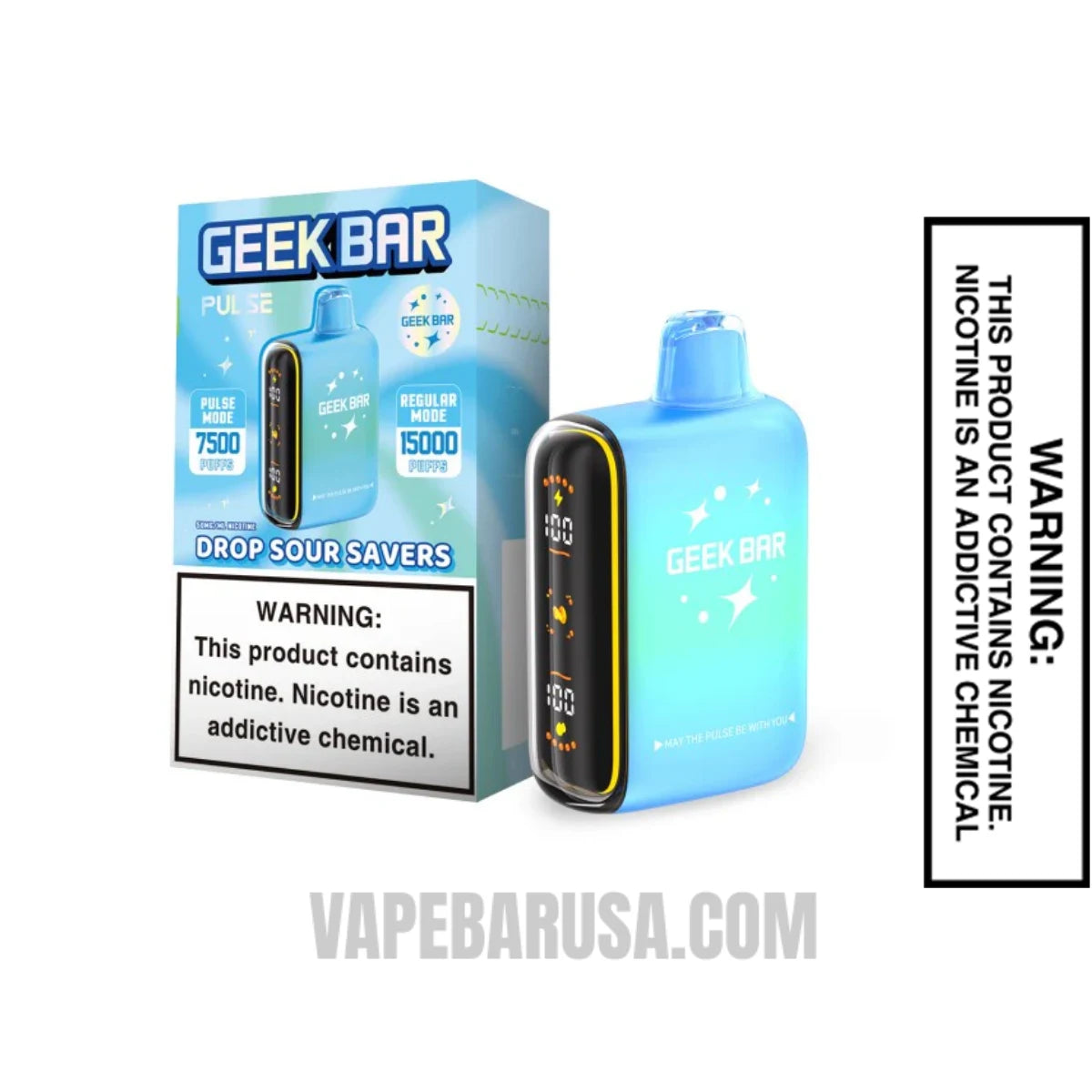 Drop Sour Savers Geek Bar Pulse Savers Edition Vape With Package Box Drop Sour Savers Geek Bar Pulse Savers Edition Vape With Package Box