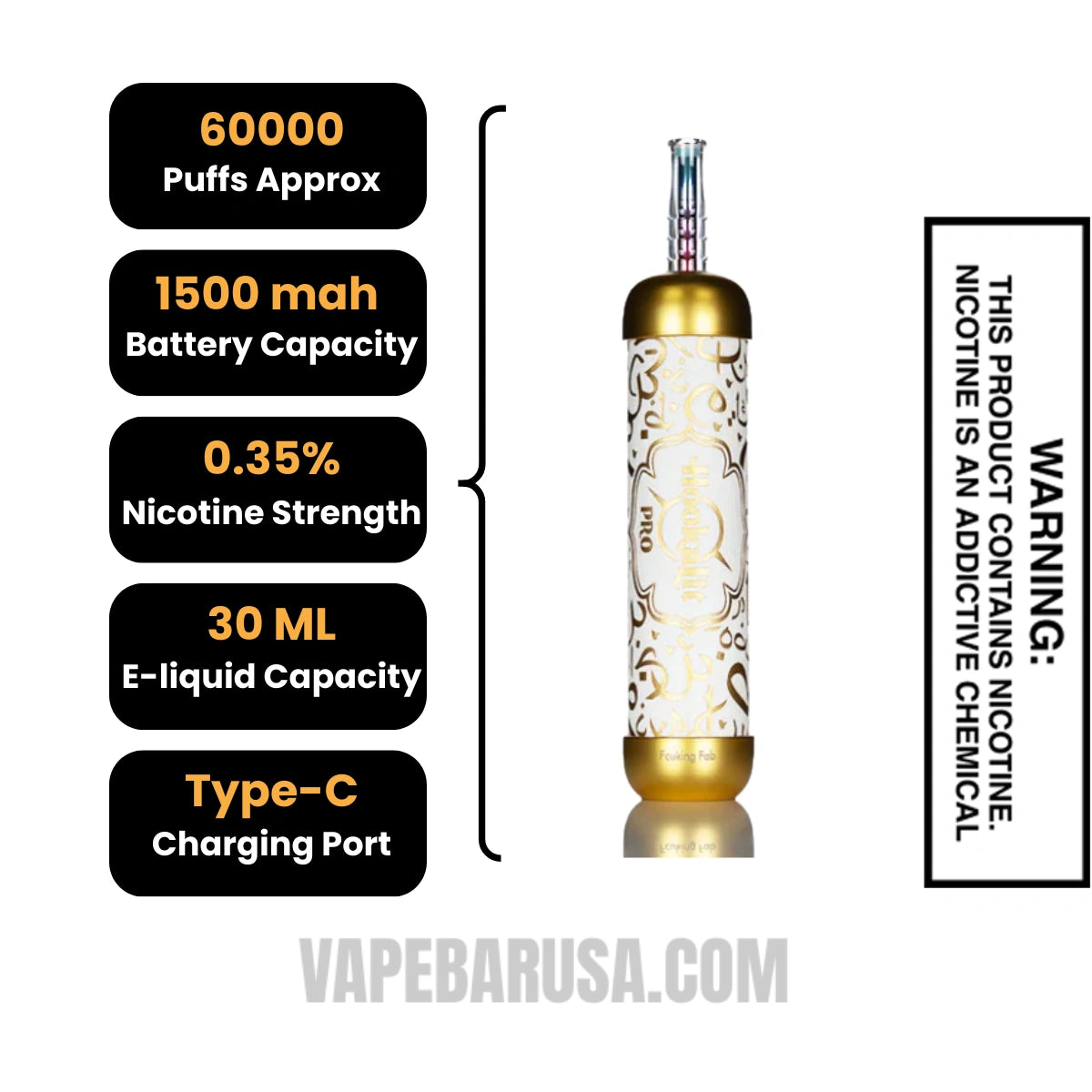 Fcuking Fab OLIT Hookalit Pro 60K Disposable Vape Specifications Fcuking Fab OLIT Hookalit Pro 60K Disposable Vape Specifications