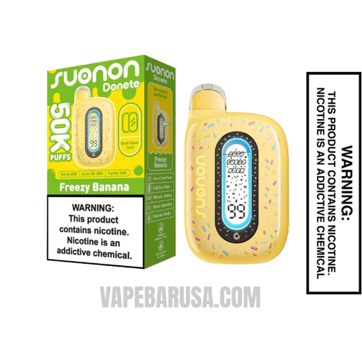 Freezy Banana Suonon Donete 50k Disposable Vape With Package Box Freezy Banana Suonon Donete 50k Disposable Vape With Package Box