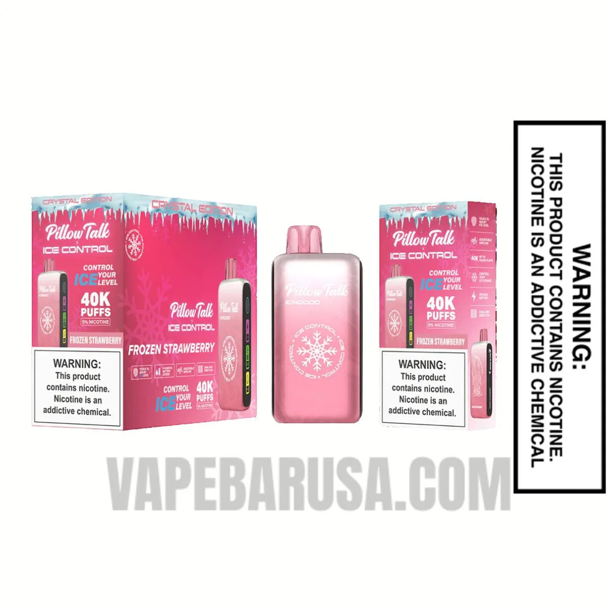 Frozen Strawberry Pillow Talk IC40000 Crystal Edition Vape with Bundle Box Frozen Strawberry Pillow Talk IC40000 Crystal Edition Vape with Bundle Box