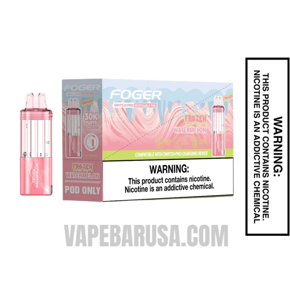Frozen Watermelon Foger Switch Pro 30K Disposable Vape Pod Frozen Watermelon Foger Switch Pro 30K Disposable Vape Pod