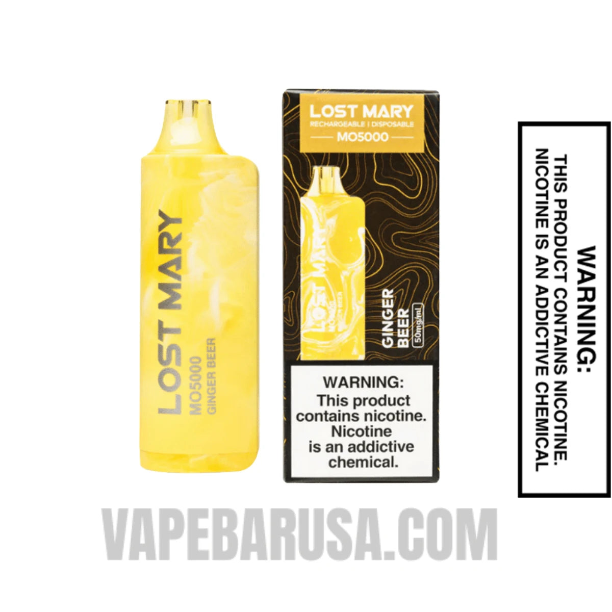 Ginger Beer Lost Mary MO5000 Disposable Vape With Package Box
Ginger Beer Lost Mary MO5000 Disposable Vape With Package Box