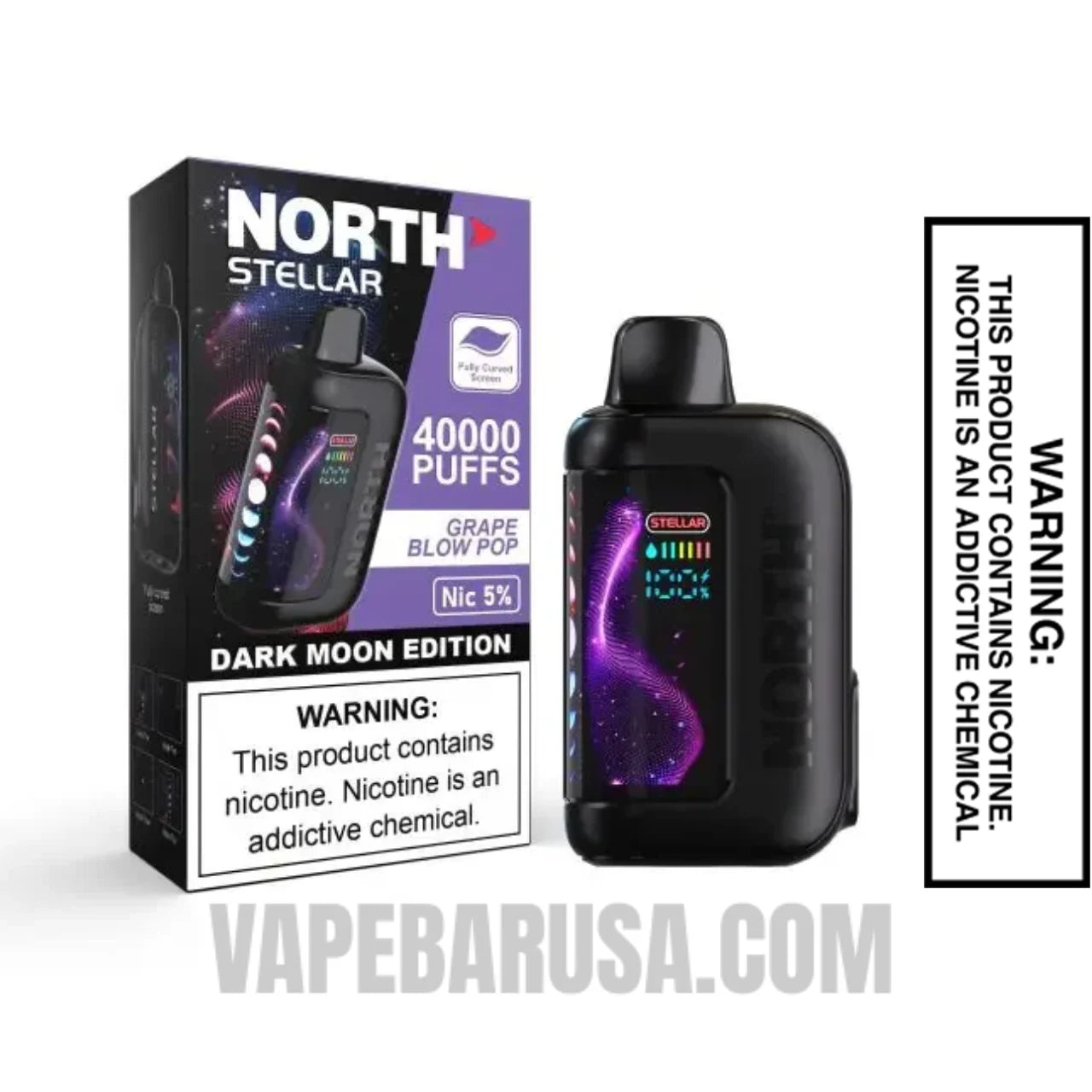 Grape Blow Pop North Stellar Dark Moon 40K Disposable Vape with Package Box Grape Blow Pop North Stellar Dark Moon 40K Disposable Vape with Package Box