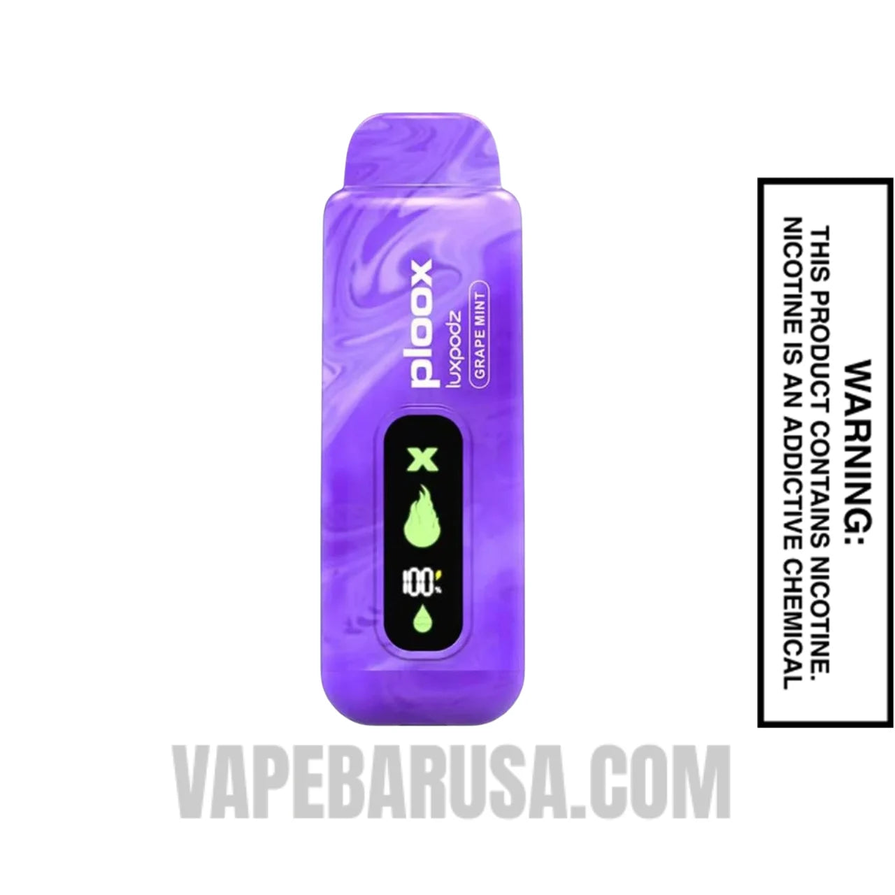 Grape Mint Ploox X Portable Hookah 15000 Puffs Disposable Vape Grape Mint Ploox X Portable Hookah 15000 Puffs Disposable Vape