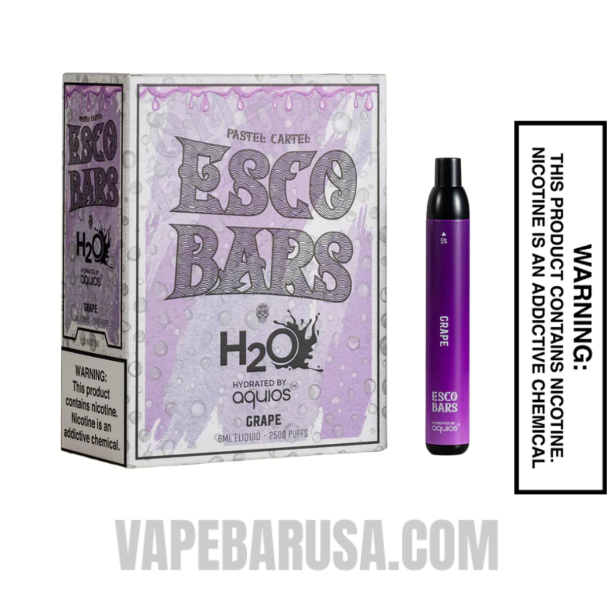 Grape Esco Bar 2500 Puffs Disposable Vape with Bundle Pack Grape Esco Bar 2500 Puffs Disposable Vape with Bundle Pack