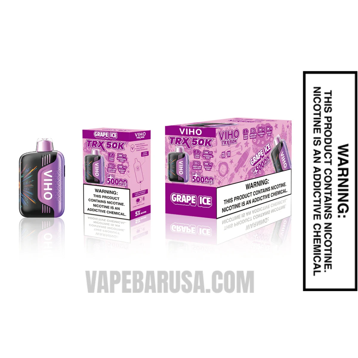 Grape Ice VIHO TRX 50K Disposable Vape With Bundle Pack Grape Ice VIHO TRX 50K Disposable Vape With Bundle Pack