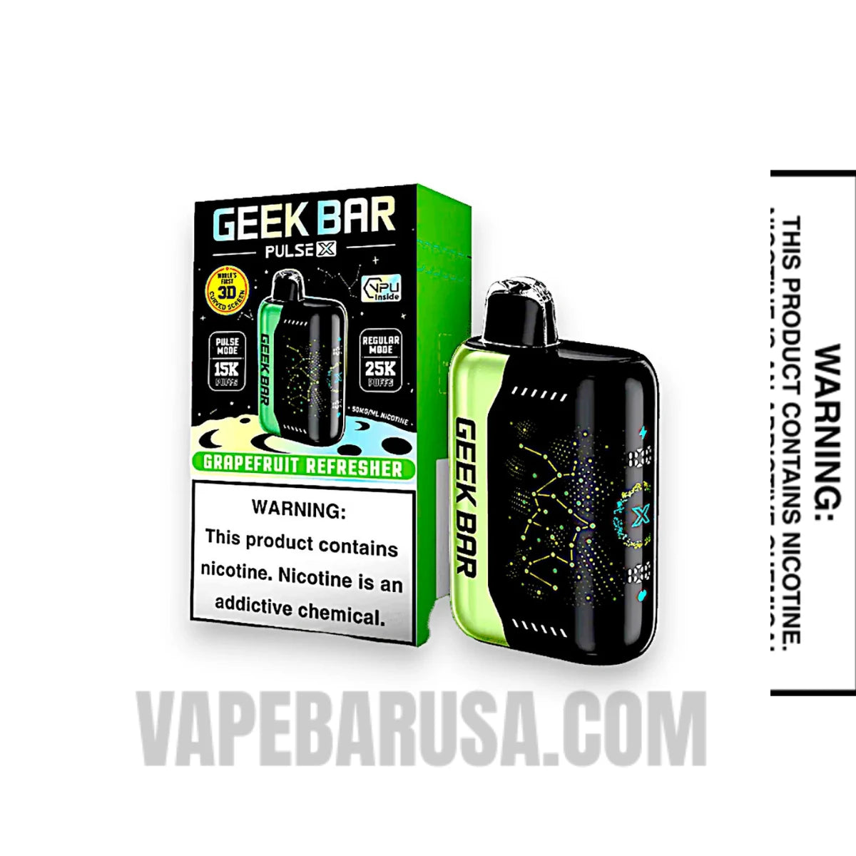 Grapefruit Refresher Geek Bar Pulse X Disposable Vape With Package Box Grapefruit Refresher Geek Bar Pulse X Disposable Vape With Package Box