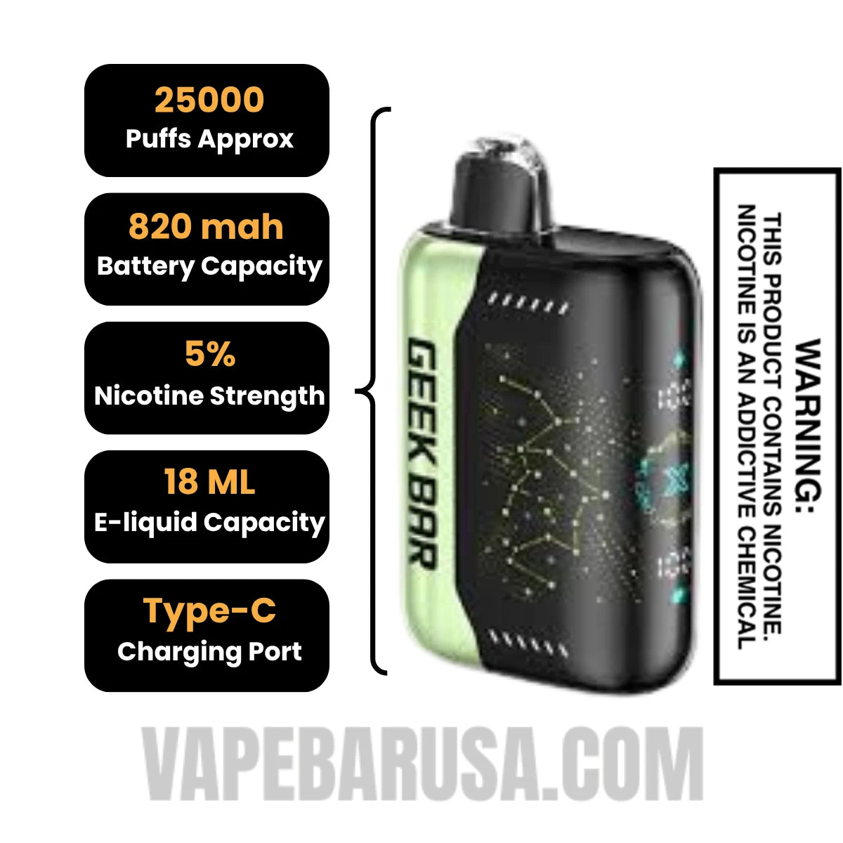 Grapefruit Refresher Geek Bar Pulse X Disposable Vape Specifications Grapefruit Refresher Geek Bar Pulse X Disposable Vape Specifications
