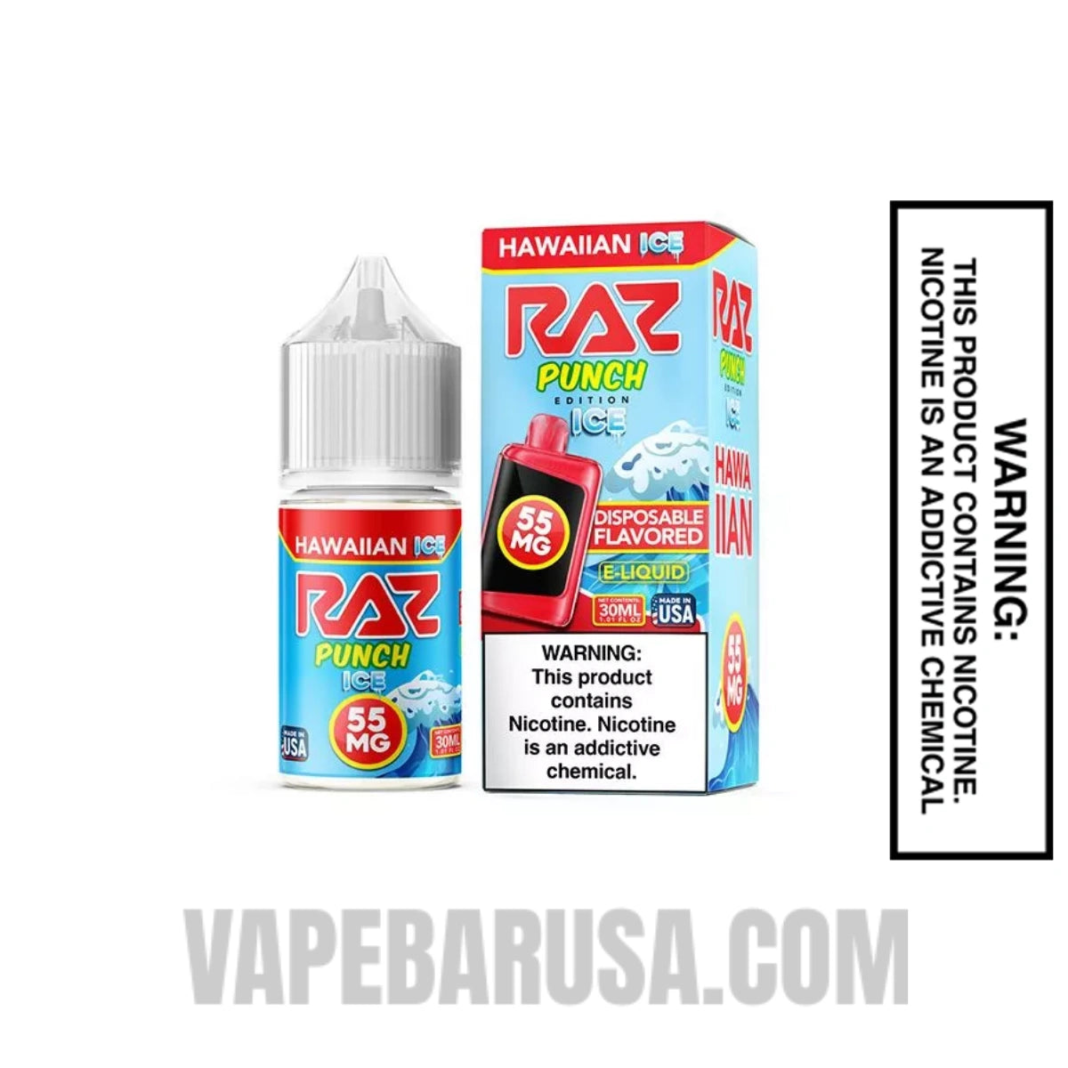 Hawaiian Ice RAZ Salt Nic Juice 30 ML With Package Box Hawaiian Ice RAZ Salt Nic Juice 30 ML With Package Box