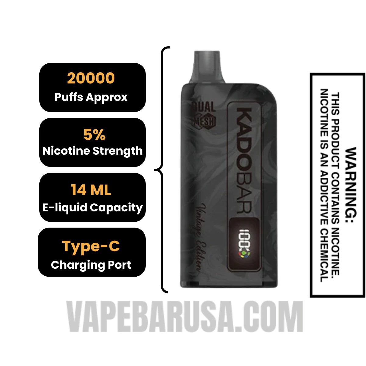 Jungle Berries Kado Bar Vintage Edition 20000 Puffs Disposable Vape Specifications Jungle Berries Kado Bar Vintage Edition 20000 Puffs Disposable Vape Specifications