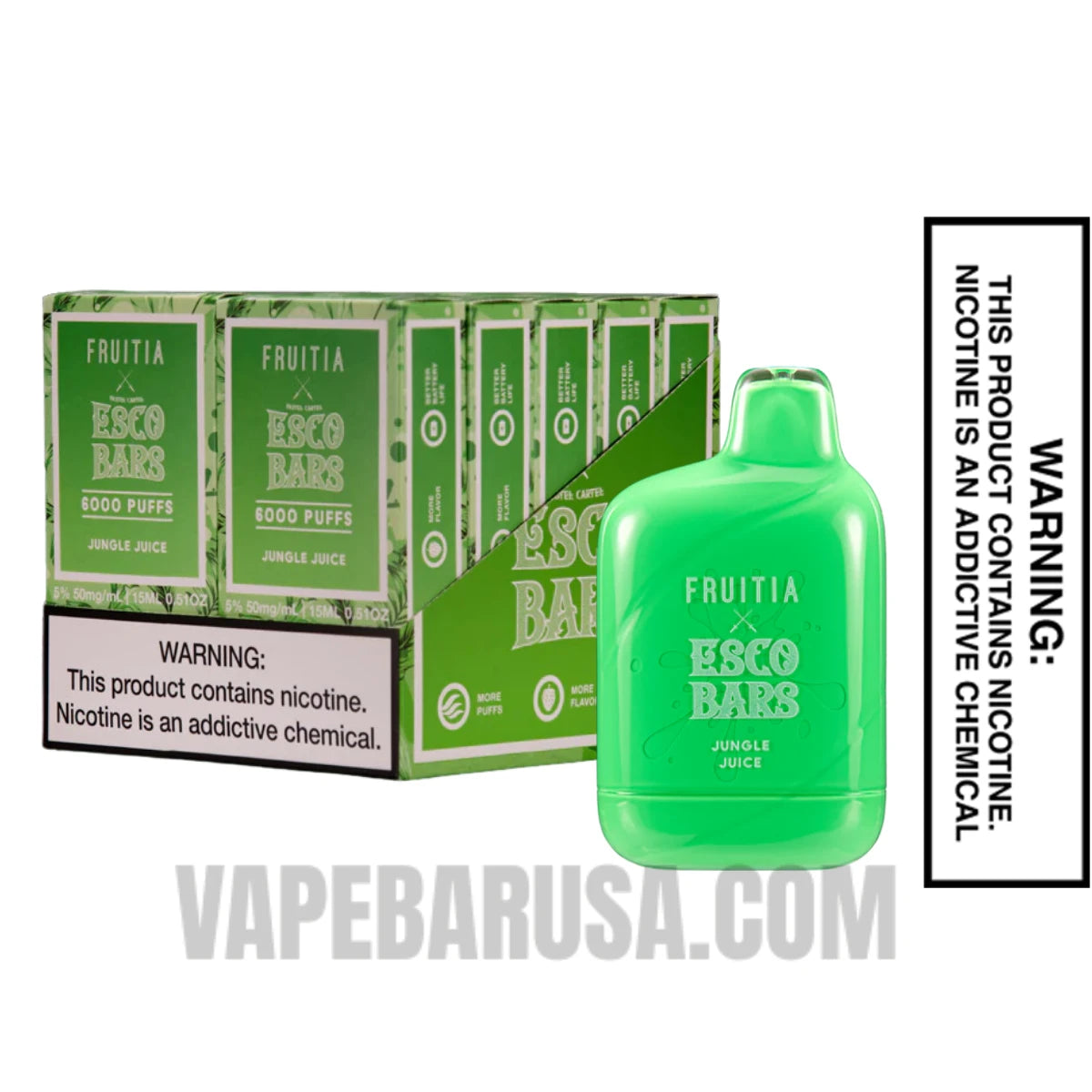 Jungle Juice Esco Bars 6000 Puffs Disposable Vape with Bundle Pack Jungle Juice Esco Bars 6000 Puffs Disposable Vape with Bundle Pack