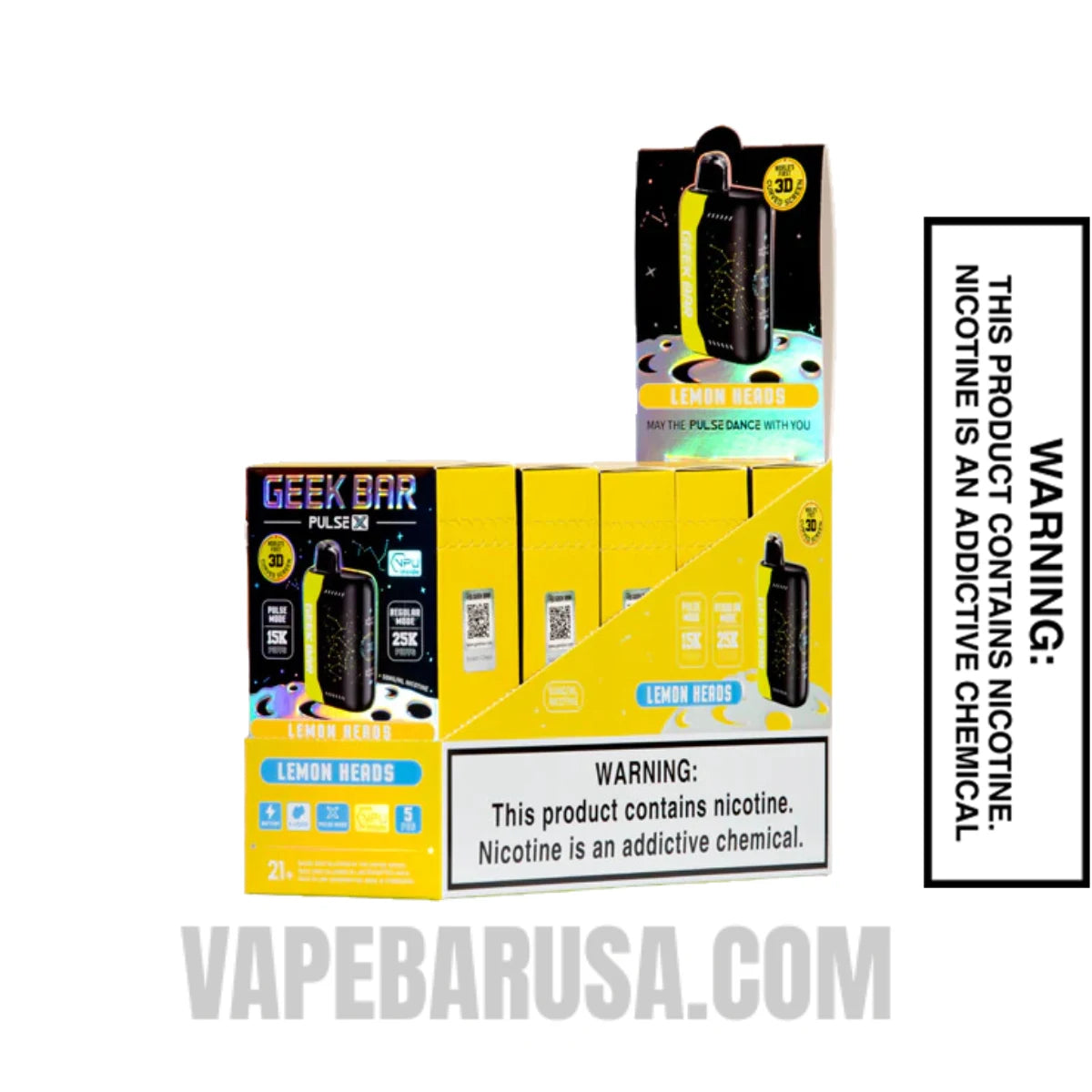 Lemon Heads Geekbar Pulse X 25K Vape with Bundle Pack Lemon Heads Geekbar Pulse X 25K Vape with Bundle Pack