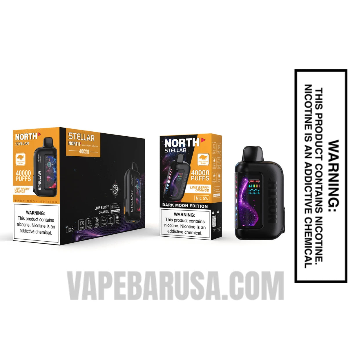 Lime Berry Orange North Stellar Dark Moon 40K Disposable Vape with Bundle box Lime Berry Orange North Stellar Dark Moon 40K Disposable Vape with Bundle box
