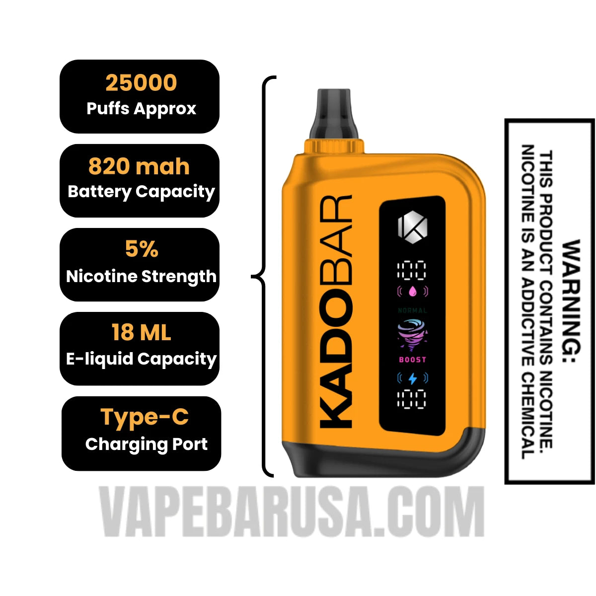 Mellow Mango Kado Bar Rizz 25000 Disposable Vape Specifcations Mellow Mango Kado Bar Rizz 25000 Disposable Vape Specifcations