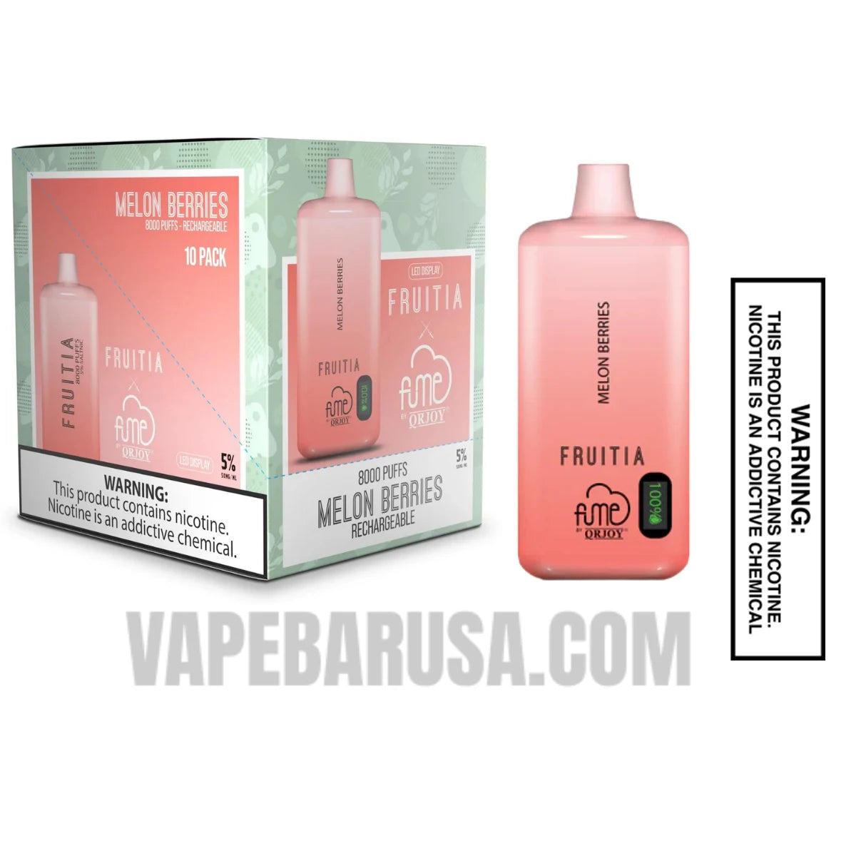 Melon Berries Fruitia X Fume Disposable Vape 8000 Puffs With Bundle Pack Melon Berries Fruitia X Fume Disposable Vape 8000 Puffs With Bundle Pack